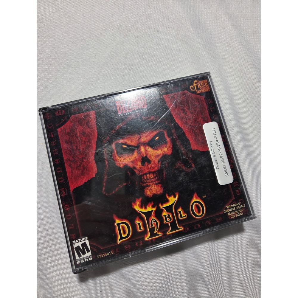 Blizzard Diablo II 2 & Lord of Destruction Expansion Set PC Mac CD-ROM Vintage